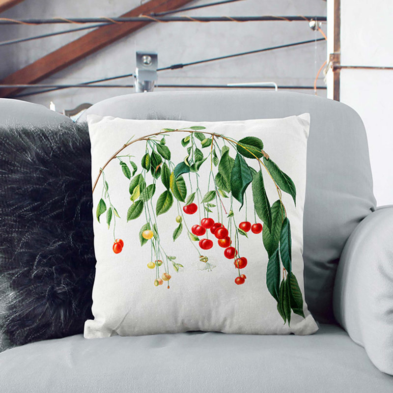 Square Cushion, 55cm H x 55cm W x 20cm D, White