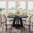 TribeSigns 47" Round Farmhouse Dining Table – Wood Kitchen Table For 4, Cross Base Wooden Dinner Table For Dining Room, Breakfast Nook, Or Living Area-1464790200
