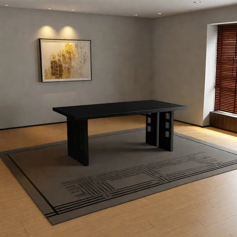Ash wood high-end dining table, 29.53"H x 27.56"L x 55.12"W