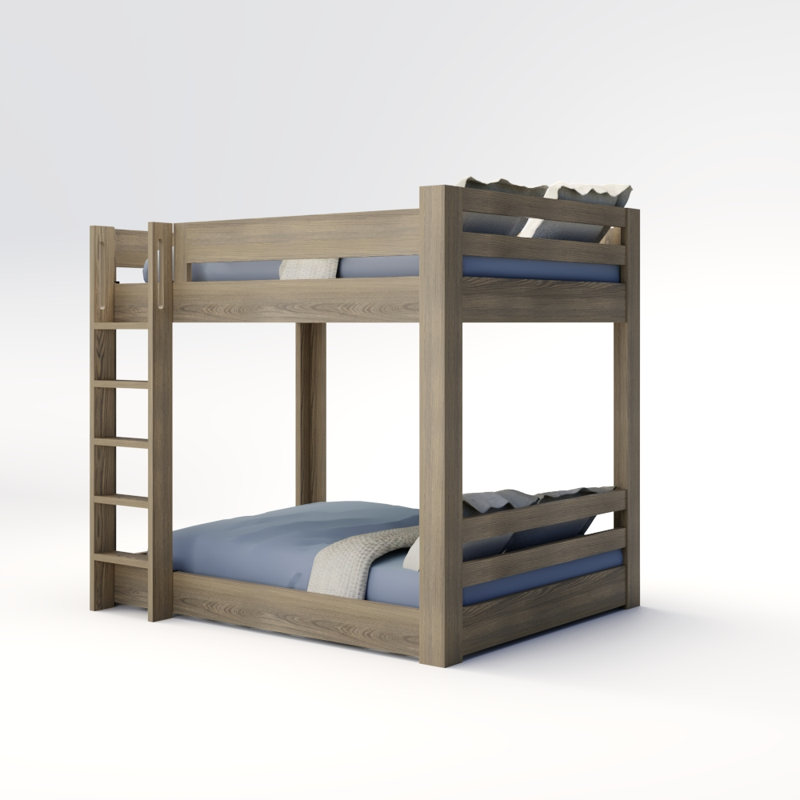 Elevated Kids Bed, Location B, King, Woodsmoke