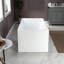Baignoire de trempage rectangulaire autoportante en acrylique 67 "x 32" avec drain réversible-58955088