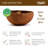 17 oz. Jumbo Raw Coconut Dessert Bowl