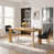 Dark Grey/Natural Wood