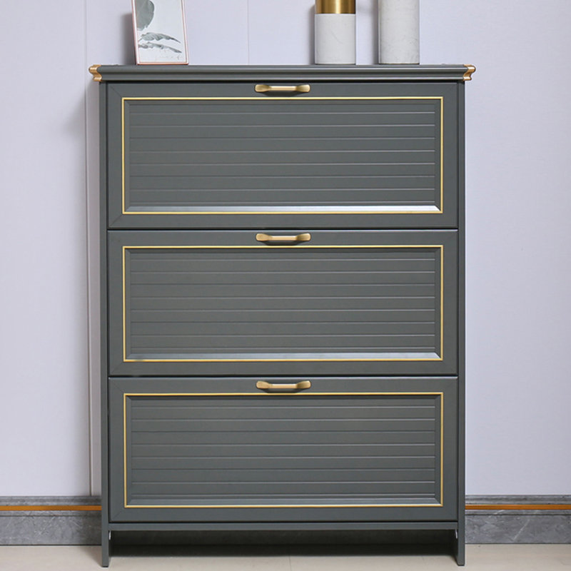 aluminum Shoe Storage, Gray