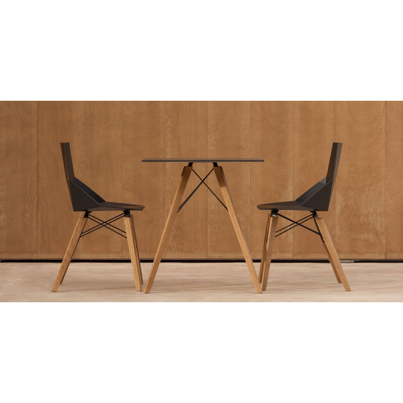 Faz Wood - Chair - Set Of 4 - Basic/Injection, Oak, Black