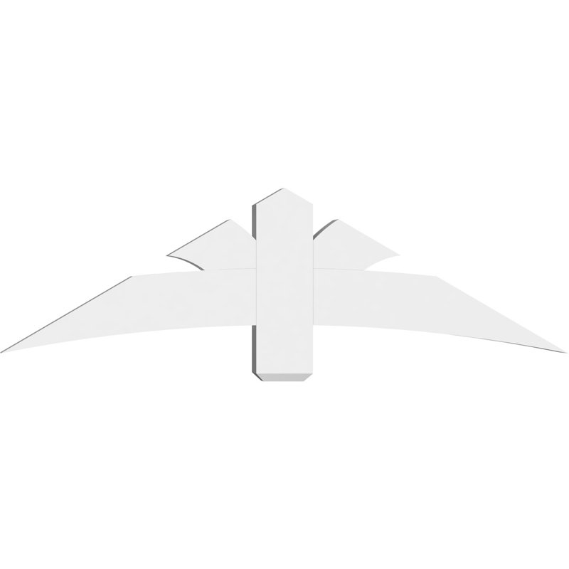 Support pour pignon Davenport, H 17,5 po x l 60 po (pas: 7/12), P 4 po x F 6 po, PVC