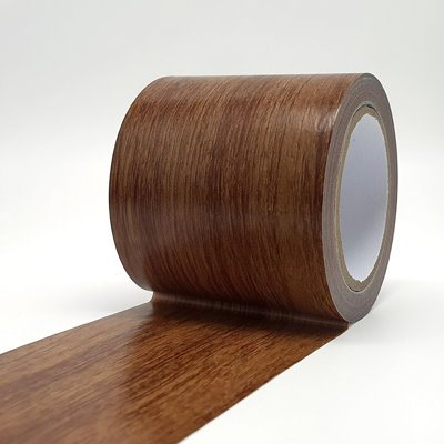 Ruban de réparation à grain de bois durable pour la restauration de surface, revêtement auto-adhésif pour meubles, armoires, portes et panneaux décoratifs - chêne antique, 2,25 po x 15 pi