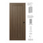 Porte intérieure standard préfinie en bois massif manufacturé 1 panneau Shaker-94384049-94591424-94384058