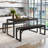 Ezzah 3 - Piece Dining Set, Dining Table with 2 Benches for 4-883681608