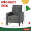 Fauteuil inclinable ultra-confortable 27,5 po avec pieds en hêtre massif | Canapé réglable à 3 positions pour le salon et la chambre à coucher-659854627