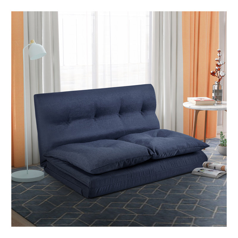 Chaise longue pliante en tissu