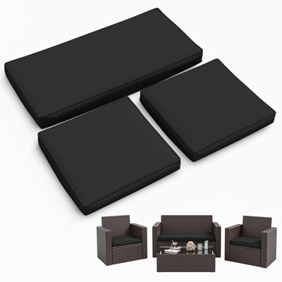 3-Piece Outdoor Seat Cushion Set