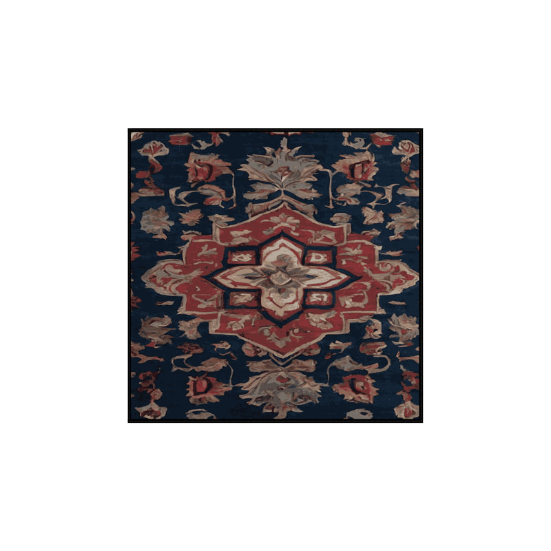 Tapis gris soyeux et moelleux, Carré 4 pi