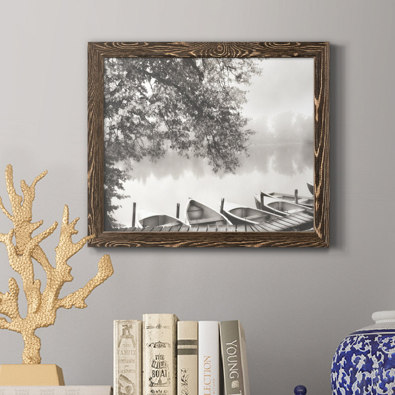 Morning - reproduction de photo sur papier encadrée, H 24 po x l 18 po x P 1,5 po, Noyer
