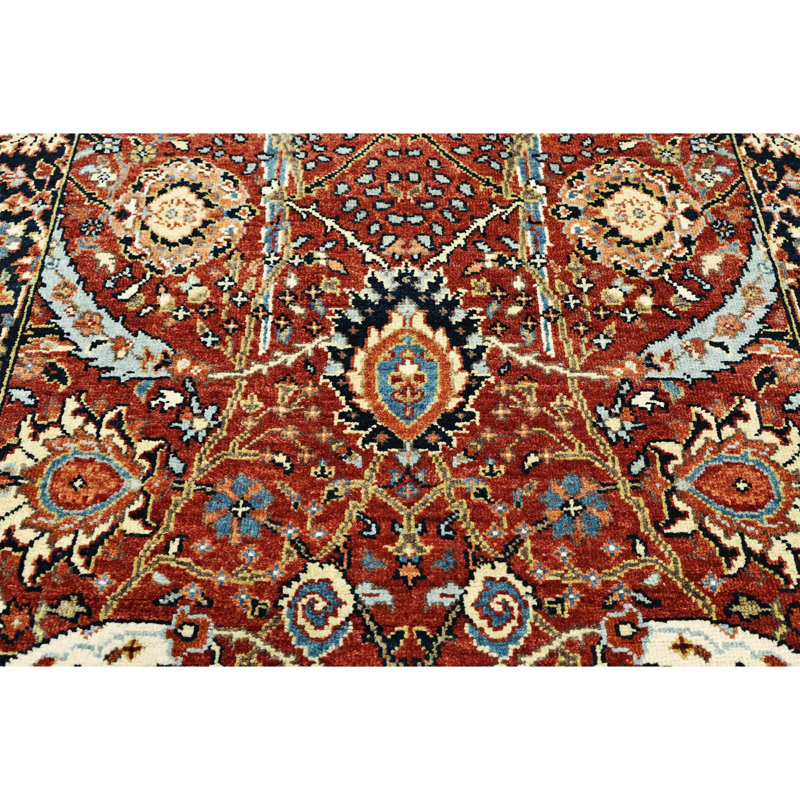 Hand Knotted Wool Oriental Area Rug, Rectangle 3' x 5'