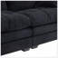 Canapé 84 po en chenille 84 po avec 2 coussins décoratifs et mousse à mémoire de forme pour salon-118043532