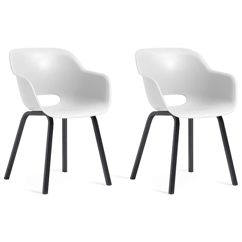 Patio Dining Side Chair, White