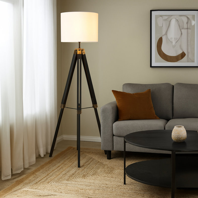 150cm Column Floor Lamp, Black