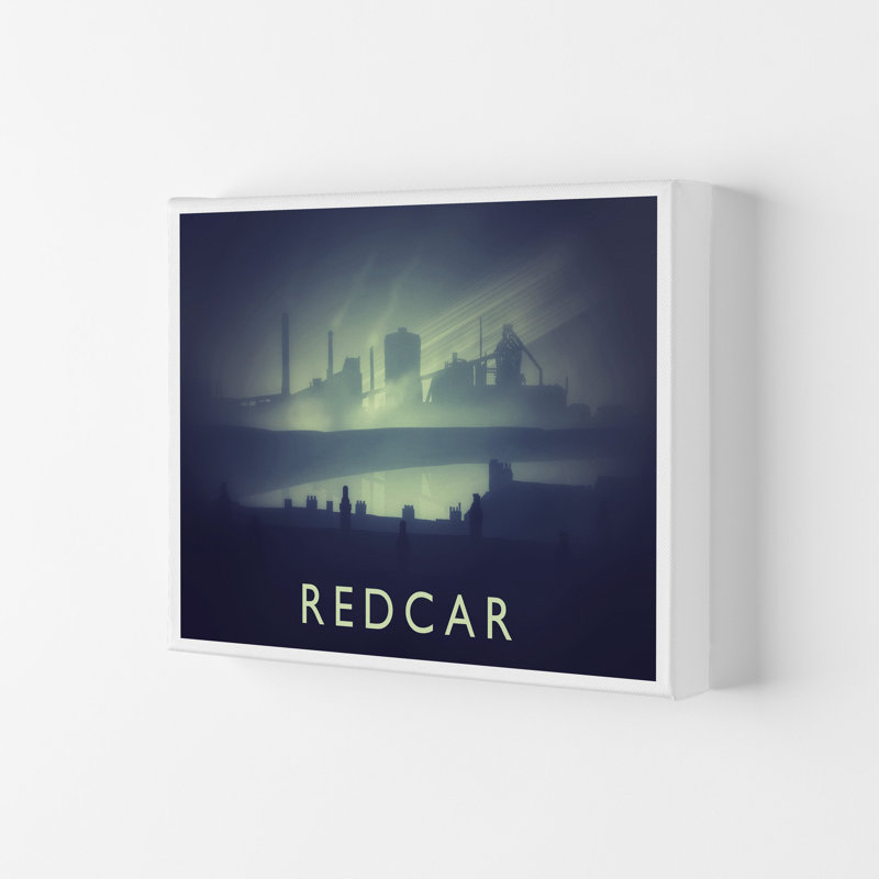 Redcar (Night) by Richard O'Neill - Print, Wrapped Canvas, 42cm H x 59.4cm W x 4cm D