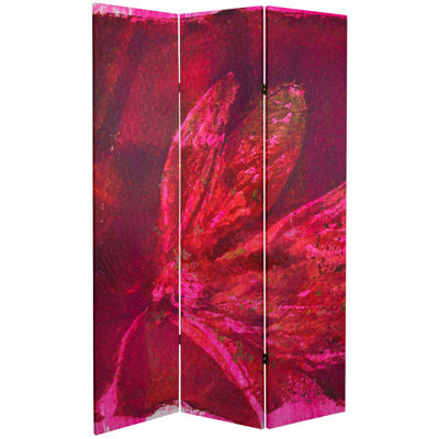 Molly 38.75" W x 71" H 3- Panel Bamboo/Rattan Folding Room Divider