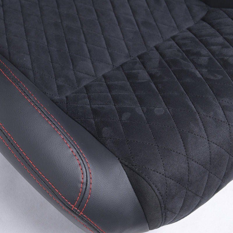 Fauteuil inclinable et ergonomique en cuir, Noir