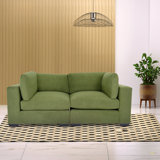 Loveseat Sofa For Living Room, Modern Décor Love Seat Mini Small Couches For Small Spaces And Bedroom With Solid Wood Frame (Polyester)