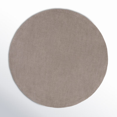 Crowe Dark Gray Hand-Loomed Striped Wool Rug