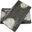 Ensemble de 3 plat de service rectangulaire long en porcelaine de ton gris Hakumu 15 po x 8,5 po