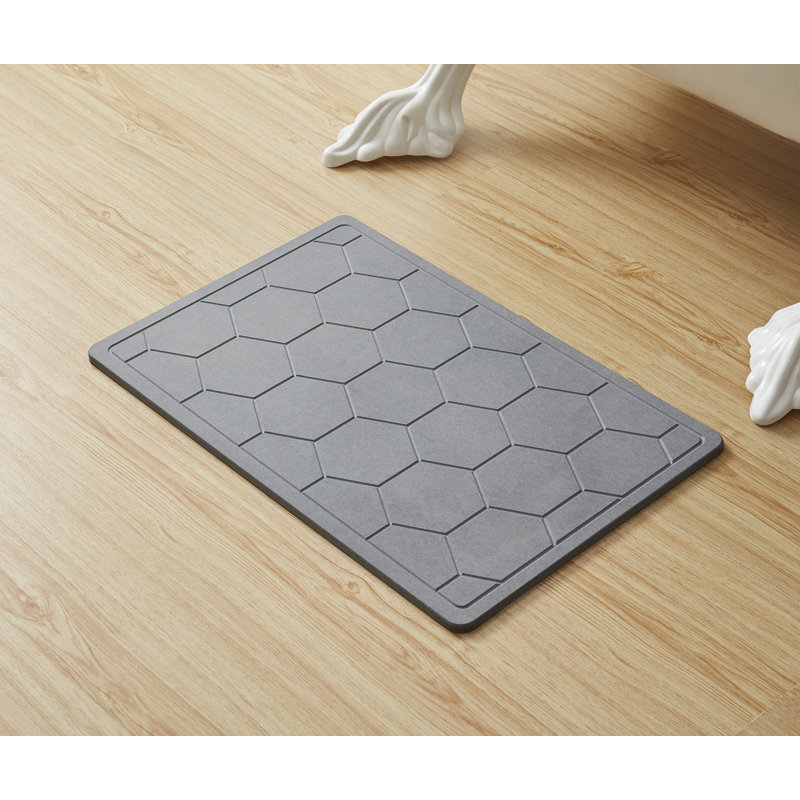 Ebern Designs Diatomaceous Earth Stone Bath Mat