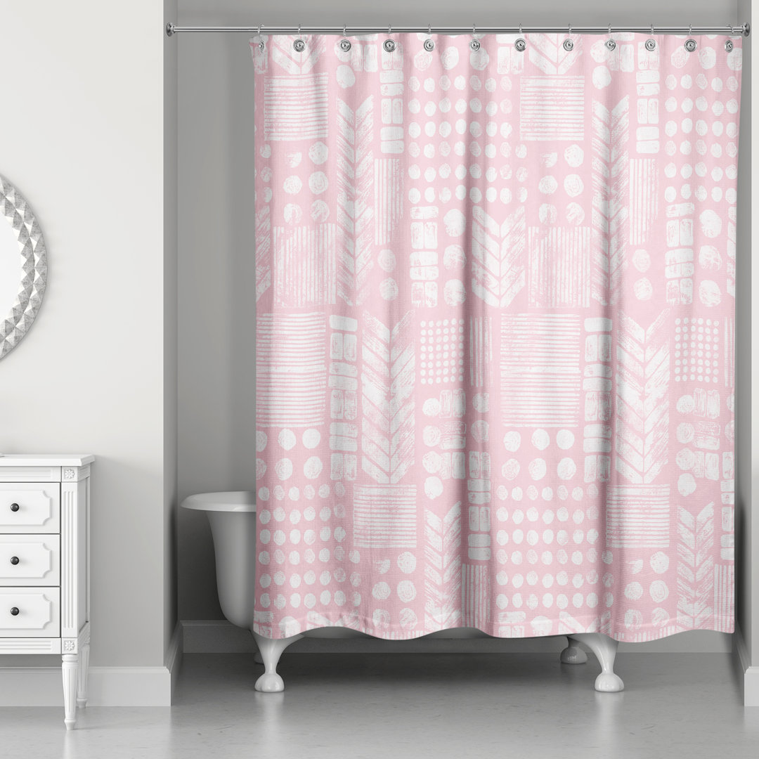 Trivette Geometric Shower Curtain Foundry Select 