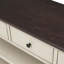 Console de style Mid-Century avec deux tablettes ouvertes, une structure en pin et un plateau en panneau de fibres à densité moyenne pour la décoration du salon-1000232804