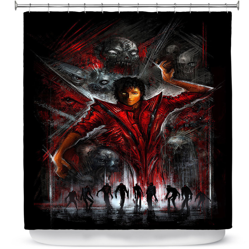 Rideau de douche simple michael jackson