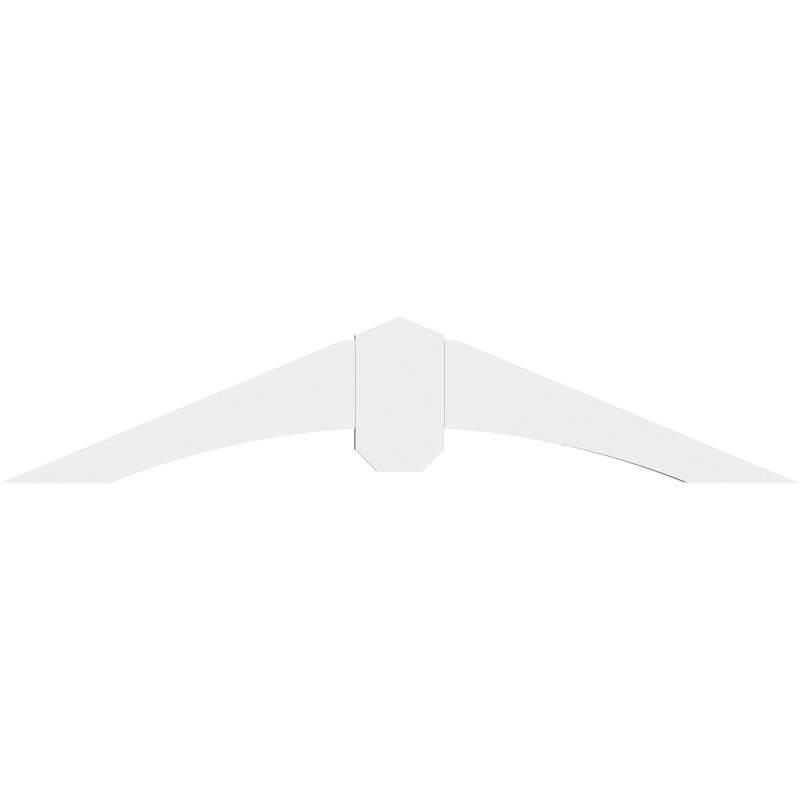 Support pour pignon en PVC Archdale, H 7,5 po x l 36 po (pas : 5/12), P 2 po x F 4 po
