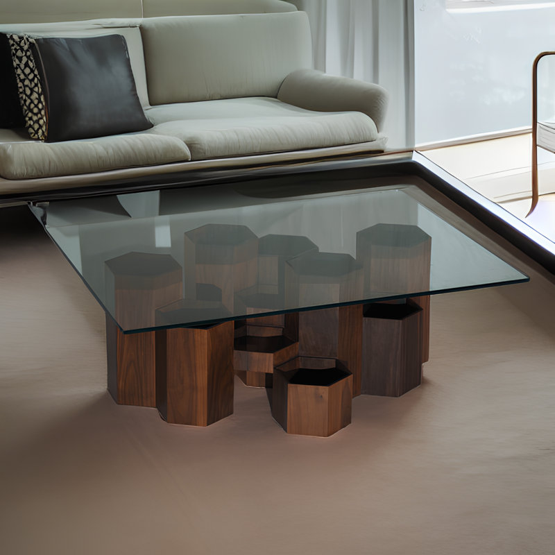 Honeycomb Coffee Table, 16.5" H x 36" L x 48" W