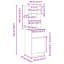 Bedside Cabinet 39X35x125 Cm Engineered Wood-1895210856