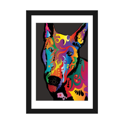 « arc-en-ciel », impression sur toile tendue terrier