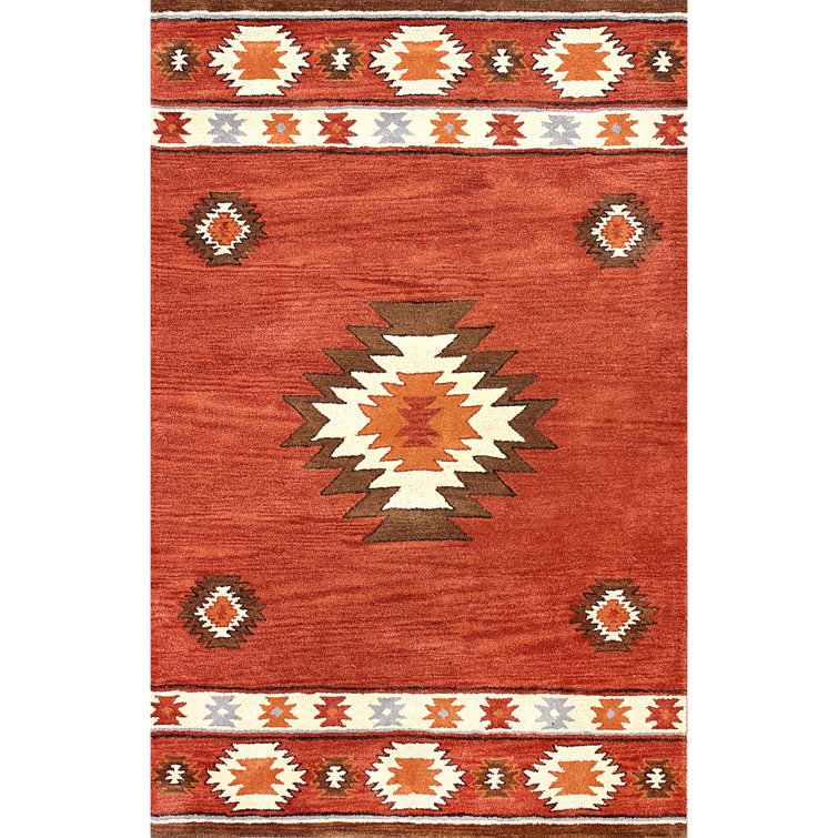 Saphirra Wool Southwestern Indoor Rug