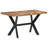 Acacia Solid Wood Top Metal Base Dining Table-1535261530
