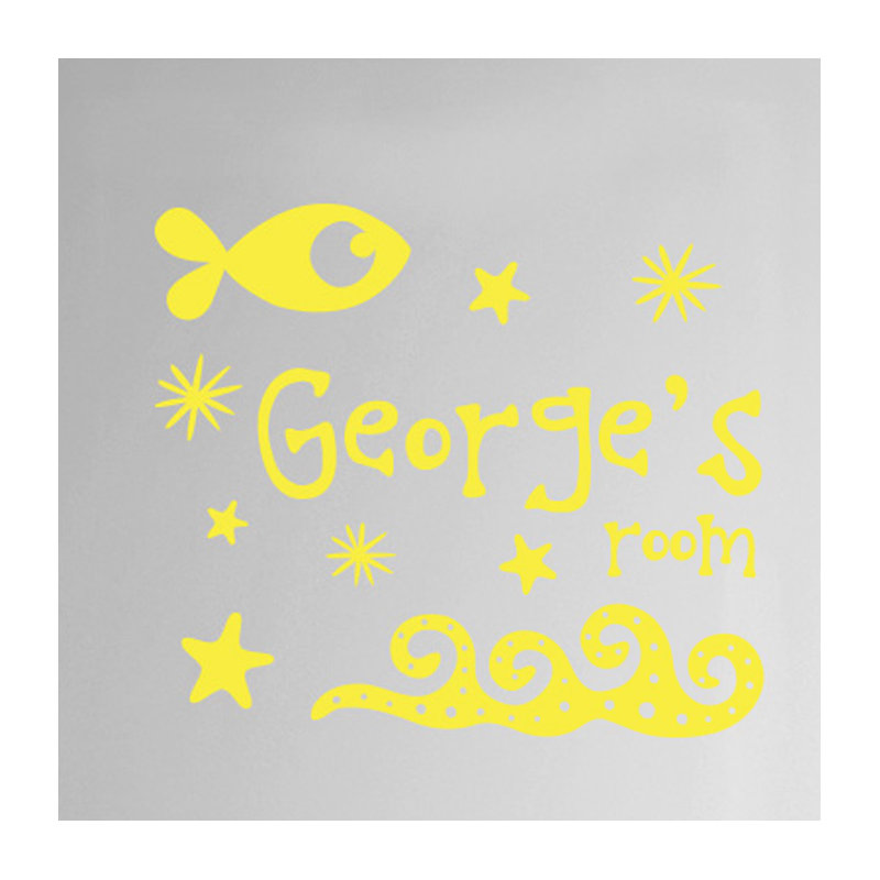 Nautical & Beach Wall Decal, Yes, Bright Yellow