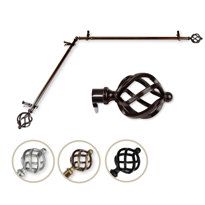 Tringle à rideaux simple réglable Bodenhamer, H 28 po x l 48 po