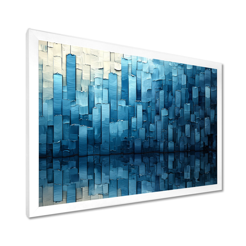 Imal - Abstract Wall Art, Reproduction encadrée d'une seule photo, H 30 po x l 40 po, Blanc