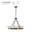 Lustres 8 lumières (ampoules G9 incluses)