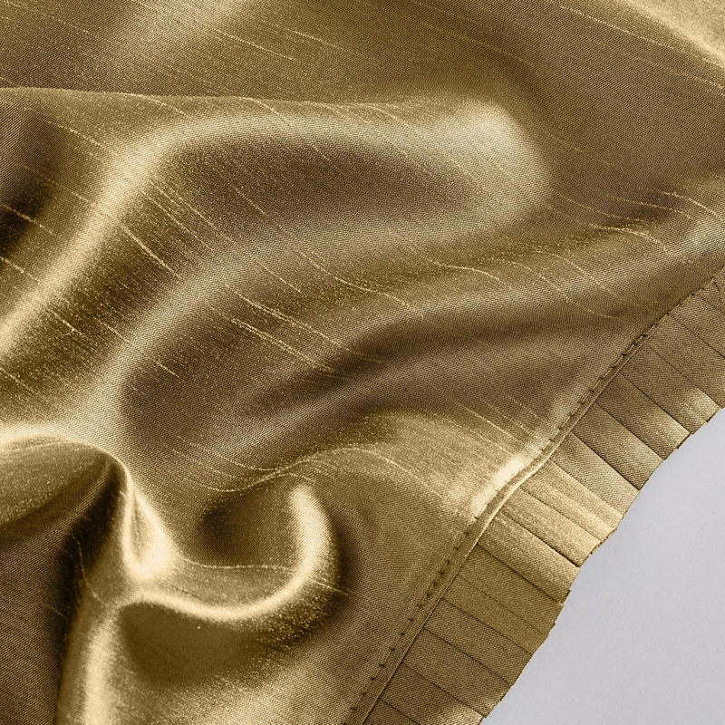 Mahoe Blackout Single Curtain Panel, 52" W x 84" L, Gold