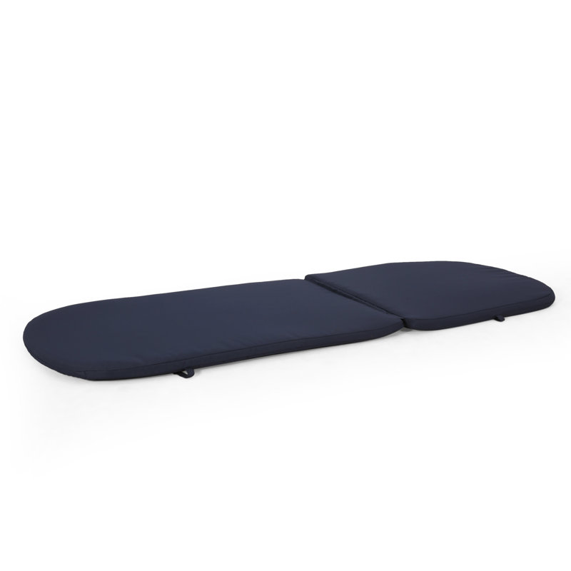 Coussin de chaise longue Mikael Cush-Navy, Noir