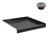 Streamline NT-2121-36BL-AL 36 in. x 36 in. Alcove Acrylic Shower Base in Glossy Black with Center Drain, Drain Included