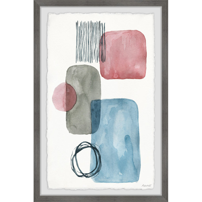 Doodle Patches - Single Picture Frame Painting, 30 cm H x 20 cm W x 3.81cm D