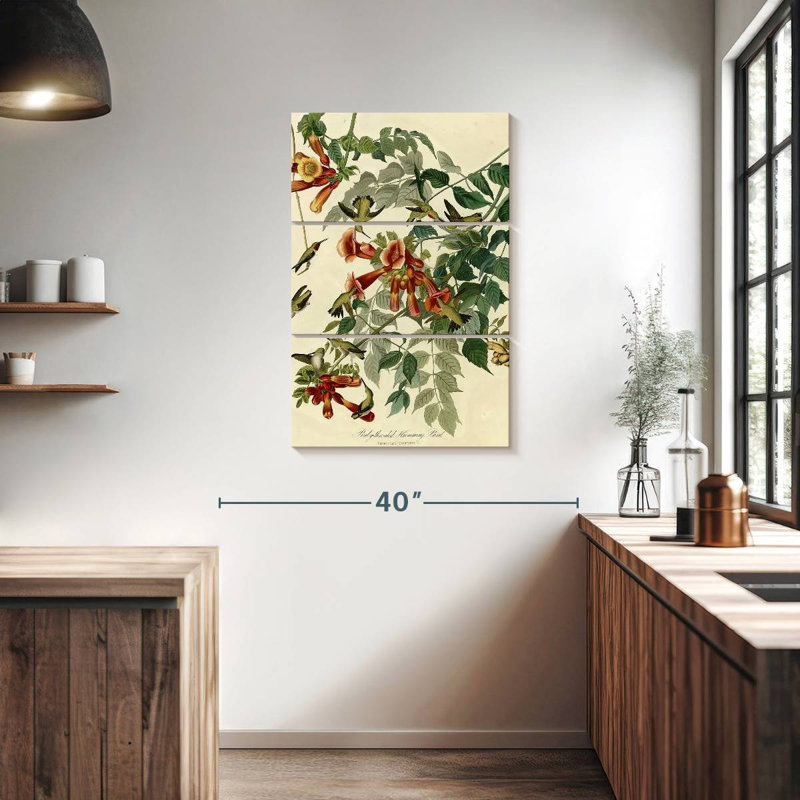 Brampt Ruby-Throated Hummingbird, 38" H x 24" W