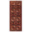 Tapis de couloir rouge unique en laine 4 pi x 9 pi 11 po Zaharina