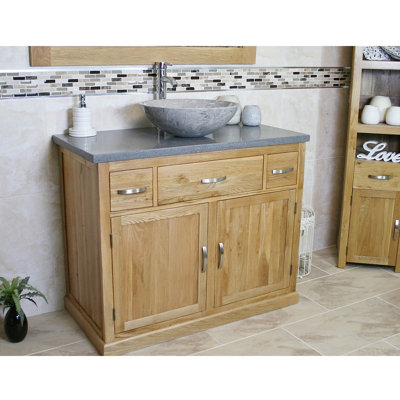 Walter 1000 mm Freestanding Single Vanity with Vessel Basin