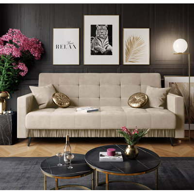 Semeraro 3 Seater Velvet Sofa